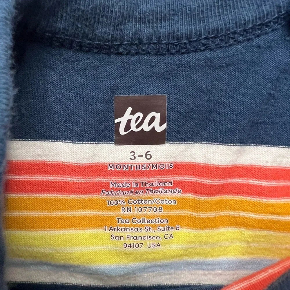 Tea Striped Long Sleeve Jumpsuit